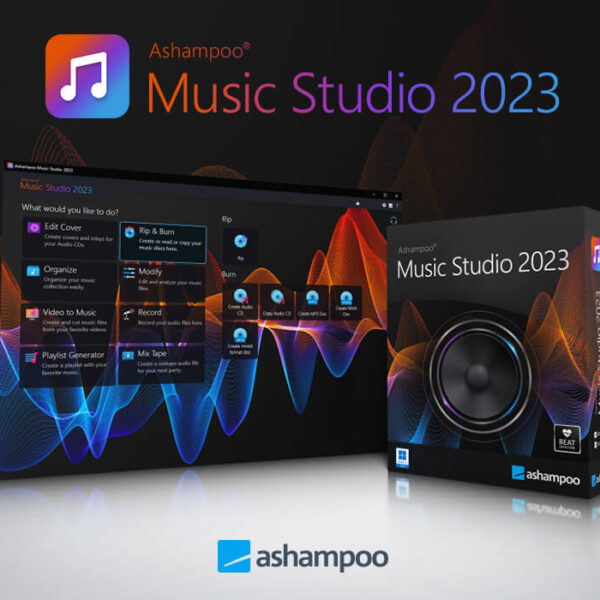 Lisensi Original - Ashampoo Music Studio 2023 (Software Audio & Music Editor)